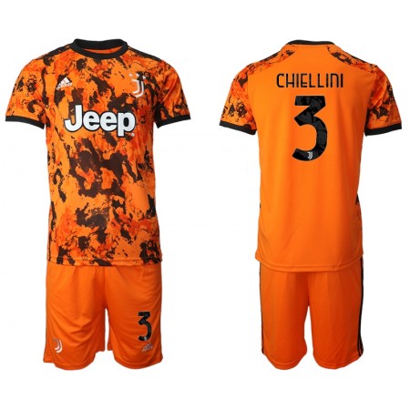 Billiga Fotbollströjor Juventus Giorgio Chiellini 3 Barn Tredje tröja 2020/21 Kortärmad